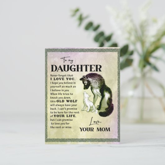 娘への贈り物、ラブレター 娘とママ 招待状 (スタンド正面)