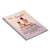 娘への贈り物、娘と母への愛の手紙 ノートブック (右側)