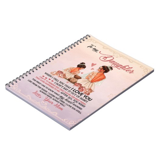 娘への贈り物、娘と母への愛の手紙 ノートブック (左側)