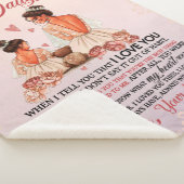 娘への贈り物、娘と母、ラブレター シェルパブランケット (3/4)