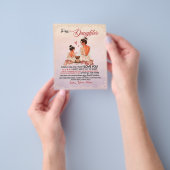 娘への贈り物、娘と母、ラブレター チラシ (手)