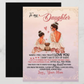 娘への贈り物、娘と母、ラブレター メニュー (正面/裏面)