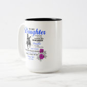 娘への贈り物 – 娘のマグへ ツートーンマグカップ (正面左)