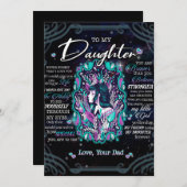 娘への贈り物、娘へのパパ シーズンカード (正面/裏面)