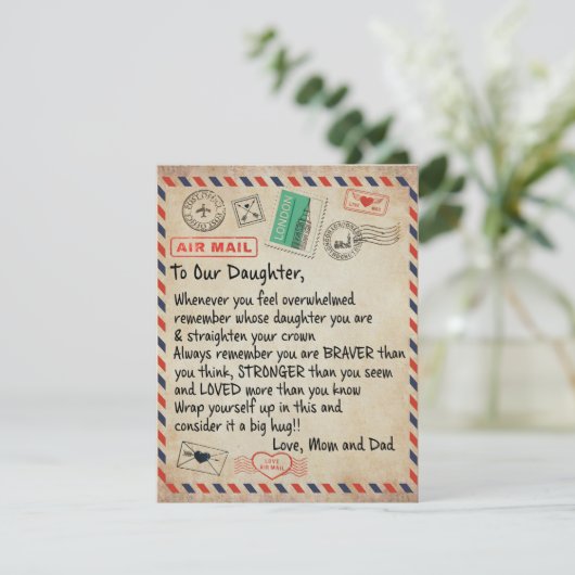 娘への贈り物、愛の手紙 私たちの娘へ 招待状 (スタンド正面)