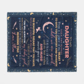 娘への贈り物，誕生日フリースブランケット フリースブランケット (正面(横))