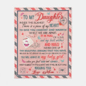 娘への贈り物，誕生日フリースブランケット フリースブランケット (正面)