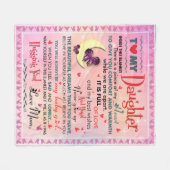 娘への贈り物,誕生日フリースブランケット フリースブランケット (正面(横))