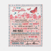 娘への贈り物，誕生日フリースブランケット フリースブランケット (正面)