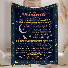 娘への贈り物，誕生日フリースブランケット フリースブランケット
