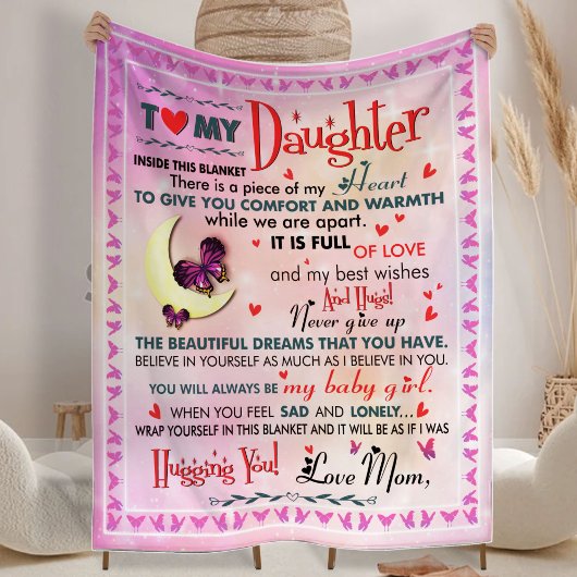 娘への贈り物,誕生日フリースブランケット フリースブランケット