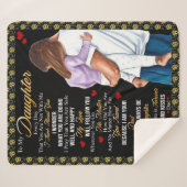 娘へパーソナライズされたのパパ シェルパブランケット (正面(横))