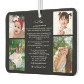 娘へ卒業式の日4写真記念 カーエアーフレッシュナー (左)