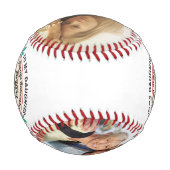 娘へ – お前は勇敢だ考え! 野球ボール (裏面)