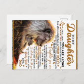 娘へ、娘の誕生日プレゼント、赤ちゃん女の子 ポストカード (正面/裏面)