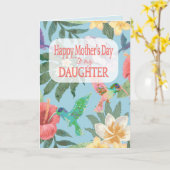 娘へ、母の日のおめでとう カード (黄色い花)