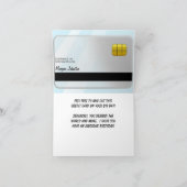 娘または息子フェイククレジット誕生日 カード (内部)