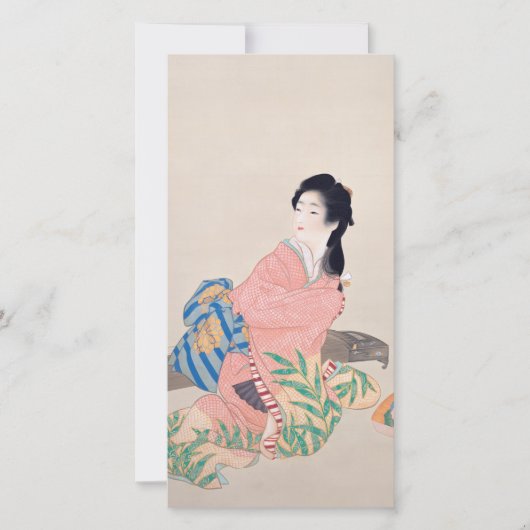 娘みゆき(アエレガントジア日本のアートの女性) カード (正面)