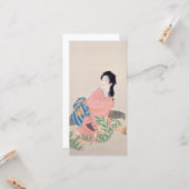 娘みゆき(アエレガントジア日本のアートの女性) カード (正面/裏面インサイチュ)