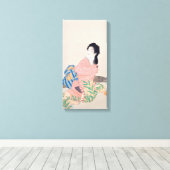 娘みゆき(アエレガントジア日本のアートの女性) キャンバスプリント (インサイチュ (ウッドフロア))