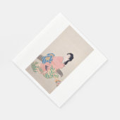 娘みゆき(アエレガントジア日本のアートの女性) スタンダードランチョンナプキン (角)