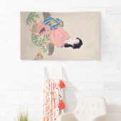 娘みゆき(アエレガントジア日本のアートの女性) 横断幕 (インサイチュ)