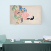 娘みゆき(アエレガントジア日本のアートの女性) 横断幕 (トレードショー)