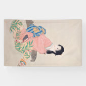 娘みゆき(アエレガントジア日本のアートの女性) 横断幕 (横)