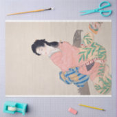 娘みゆき(アエレガントジア日本のアートの女性) 薄葉紙 (クラフト)