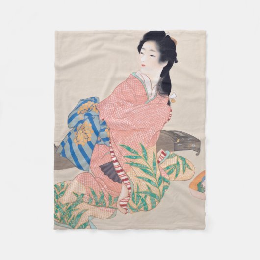 娘みゆき(ア日本のジア) フリースブランケット (正面)