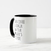 娘よりコーヒーが濃いことを祈る マグカップ (正面左)