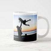 娘カスタマイズ様のお父さん様おもしろい ジャンボコーヒーマグカップ (右)