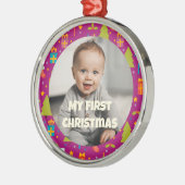 娘カスタムへの初めてのクリスマスプレゼント メタルオーナメント (左)