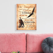 娘ギフト |パパから娘への手紙 キャンバスプリント (インサイチュ (リビング))