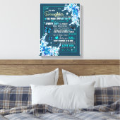 娘ギフト |母から娘への手紙 キャンバスプリント (インサイチュ (寝室))