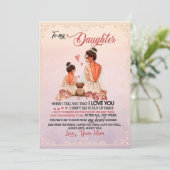 娘ギフト |母から娘への手紙 シーズンカード (スタンド正面)