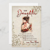 娘ギフト |母から娘への手紙 シーズンカード (正面/裏面)