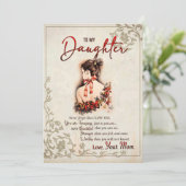 娘ギフト |母から娘への手紙 シーズンカード (スタンド正面)