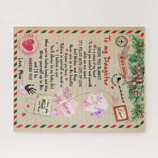 娘ギフト |母から娘への手紙 ジグソーパズル (横)