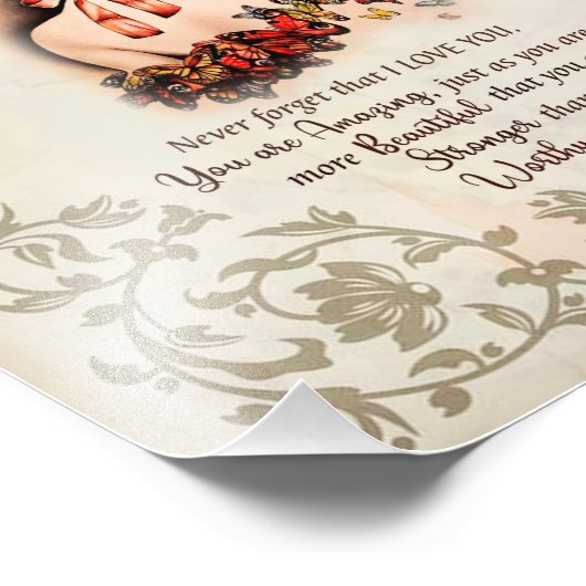 娘ギフト |母から娘への手紙 フォトプリント (角)