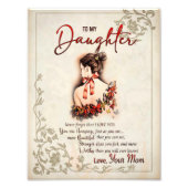 娘ギフト |母から娘への手紙 フォトプリント (正面)