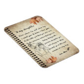 娘ギフト |母から娘への手紙 マグネット (右側)