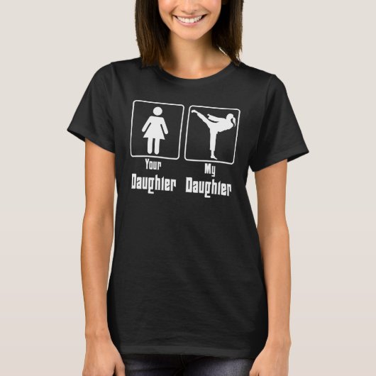 娘テコンドーお母さん母D Tシャツ (正面)