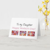 娘パステルバラ母の日 カード (黄色い花)