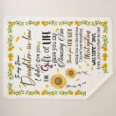 娘パーソナライズされたに義理宛ての手紙 シェルパブランケット (正面(横))