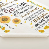 娘パーソナライズされたに義理宛ての手紙 シェルパブランケット (3/4)