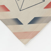 娘パーソナライズされたに送る航空便の手紙 フリースブランケット (角)