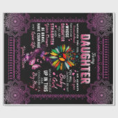 娘パーソナライズされたに ラッピングペーパー (フラット)