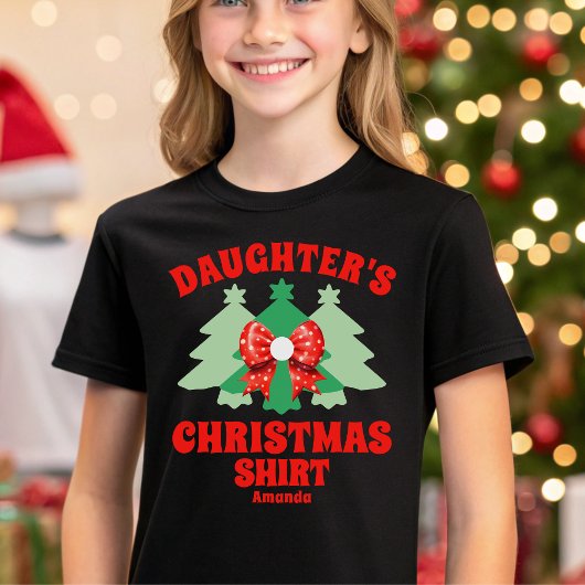娘パーソナライズされたのクリスマスシャツ トライブレンドＴシャツ