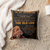 娘パーソナライズされたのライオン毛布へ クッション (ブランケット)